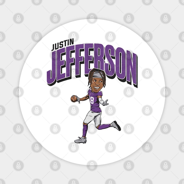 Justin Jefferson Caricature Magnet by Chunta_Design